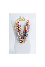 Load image into Gallery viewer, "Bufanda" Triple Tiered Tagua Necklace Set