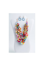 Load image into Gallery viewer, "Bufanda" Triple Tiered Tagua Necklace Set