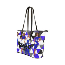 Load image into Gallery viewer, Royal Blue and White Shoulder Bag