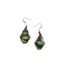 Load image into Gallery viewer, "Marbled Chunks" Tagua Earrings