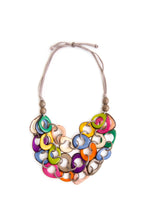 Load image into Gallery viewer, "Shades of Spring Loops" Tagua Necklace