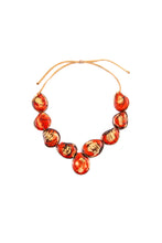 Load image into Gallery viewer, "Harmonious Poppy Slices" Tagua Necklace Set
