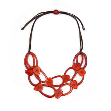 Load image into Gallery viewer, "Cherry Connections" Tagua Necklace Set
