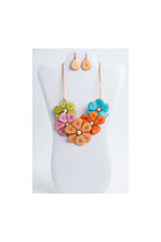 Load image into Gallery viewer, "Hermosas Flores" Tagua Necklace Set (Bright Spring)