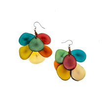 Load image into Gallery viewer, "Springtime Butterflies" Tagua Earrings