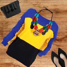 Load image into Gallery viewer, "Colorful Ovals" Tagua Necklace