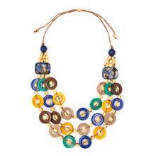 Load image into Gallery viewer, "Mediterranean Mix" Tagua Necklace Set