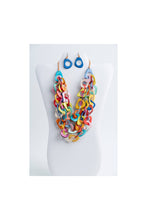 Load image into Gallery viewer, "Bufanda" Triple Tiered Tagua Necklace Set