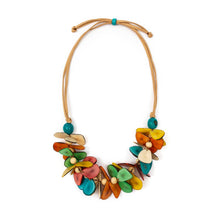 Load image into Gallery viewer, "Springtime Butterflies" Tagua Necklace