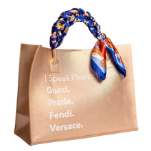 Load image into Gallery viewer, Fluent Italian Tote Bag (Champagne Gold)