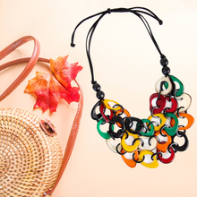 Load image into Gallery viewer, "Vivacious Loops" Tagua Necklace