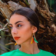 Load image into Gallery viewer, "Dazzling Slices" Tagua Earrings