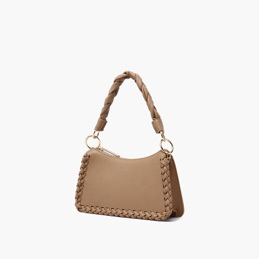 Almond Frost Intertwined Crossbody Bag