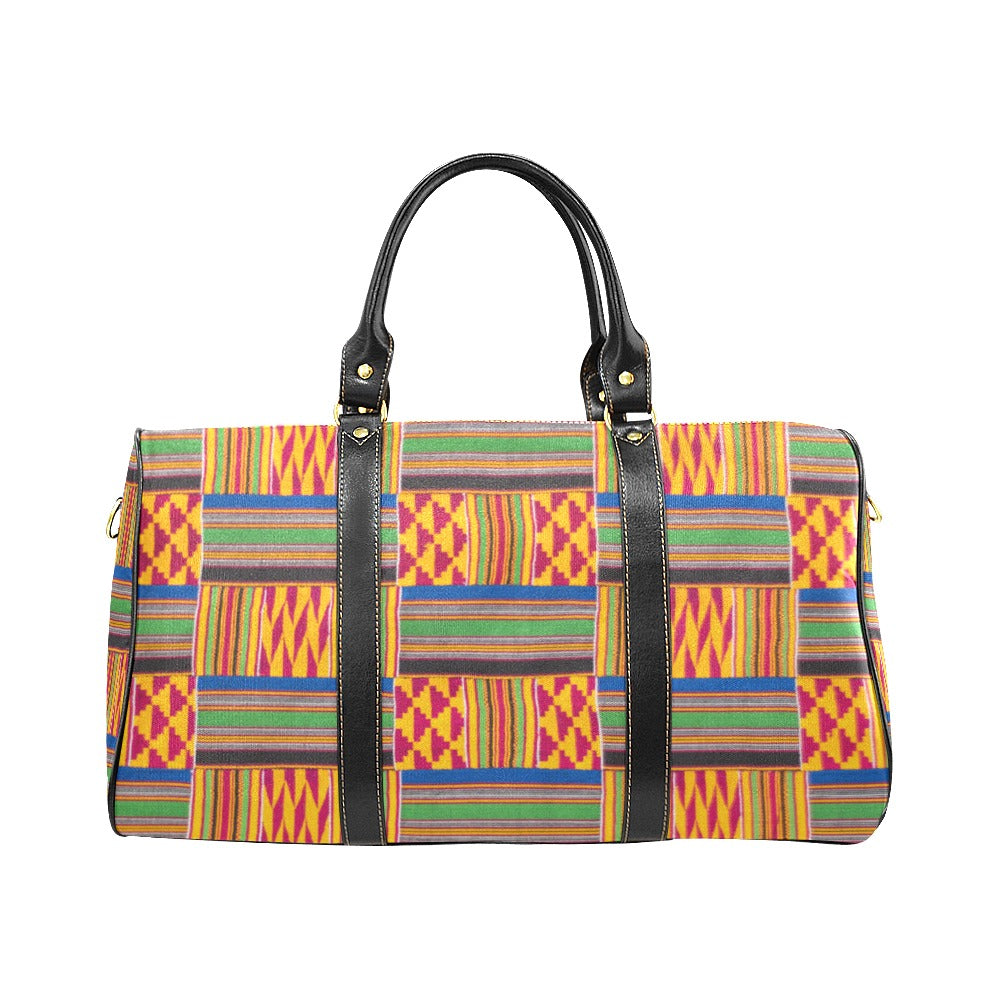 Kente Cloth Inspired Print - Travel Bag