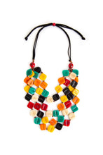 Load image into Gallery viewer, &quot;Cuadrados Multicolores&quot; Taqua Necklace Set
