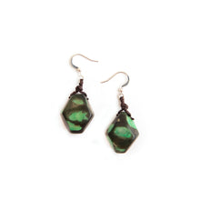 Load image into Gallery viewer, &quot;Marbled Chunks&quot; Tagua Earrings

