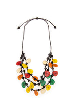 Load image into Gallery viewer, &quot;Dazzling Hues&quot; Tagua Necklace
