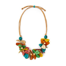 Load image into Gallery viewer, &quot;Springtime Butterflies&quot; Tagua Necklace
