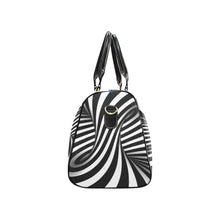 Load image into Gallery viewer, Abstract Black &amp; White Travel Bag
