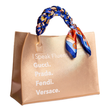 Load image into Gallery viewer, Fluent Italian Tote Bag (Champagne Gold)
