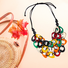 Load image into Gallery viewer, &quot;Vivacious Loops&quot; Tagua Necklace

